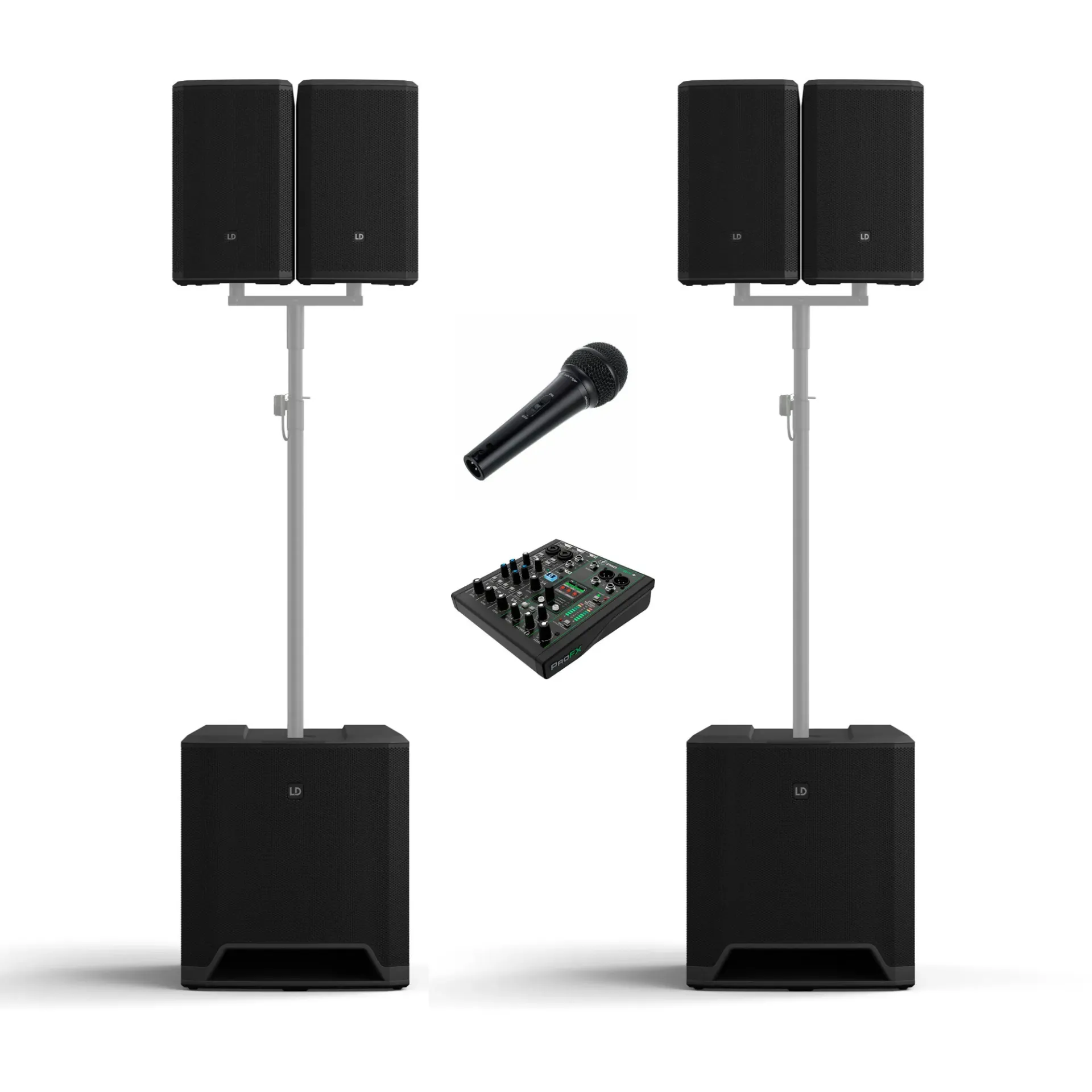 Pack sonorisation idéal pour les évènements jusqu'à 160 personnes